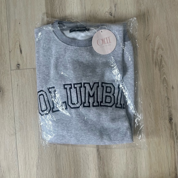 NWT Oycee x Columbia Crewneck Sweater – Heather Grey, Size Medium - Picture 5 of 5